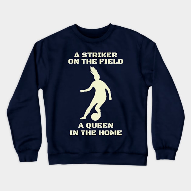 Soccer Women Crewneck Sweatshirt by ugisdesign